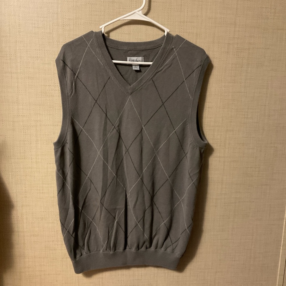 Walter Hagen Charcoal V-Neck Sweater Vest